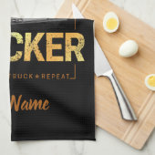 Lastkraftwagen, der Geboren als Lastwagenfahrer Vi Geschirrtuch (Viertel Falte)