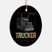 Lastkraftwagen, der Geboren als Lastwagenfahrer Vi Keramik Ornament (Rechts)