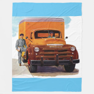 Lastkraftwagen" Fleecedecke