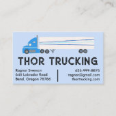 Lastkraftwagen Hauling Logistics Trucking Moving T Visitenkarte (Vorderseite)