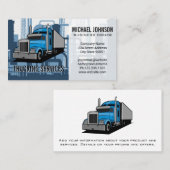 Lastkraftwagen | Hintergrund der industriellen Fer Visitenkarte (Vorne/Hinten)
