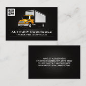 Lastkraftwagen | Lastkraftwagen | QR-Code Visitenkarte (Vorne/Hinten)