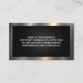 Lastkraftwagen | Metallgrenze Visitenkarte (Rückseite)