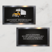 Lastkraftwagen | Metallgrenze Visitenkarte (Vorne/Hinten)