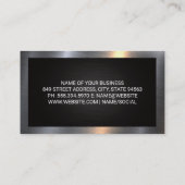 Lastkraftwagen | Metallgrenze Visitenkarte (Rückseite)