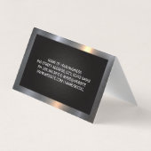 Lastkraftwagen | Metallgrenze Visitenkarten (Rückseite)