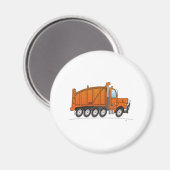 Lastkraftwagen Orange Magnet (Vorderseite/Rückseite)