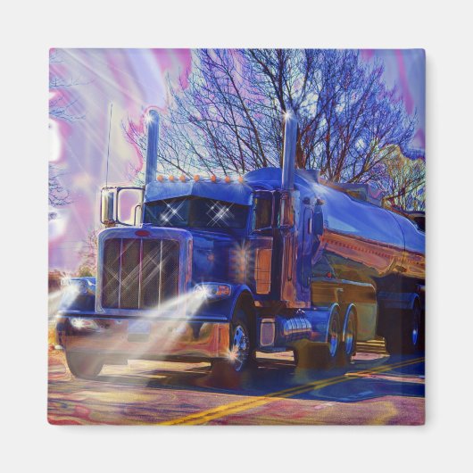 Lastkraftwagen Tanker Lkw Schwertransporte Geschen Magnet (Vorne)