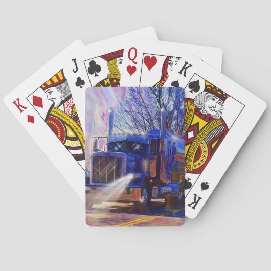 Lastkraftwagen Tanker Lkw Schwertransporte Geschen Spielkarten (Rückseite)