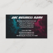 Lastkraftwagen Visitenkarte (Rückseite)