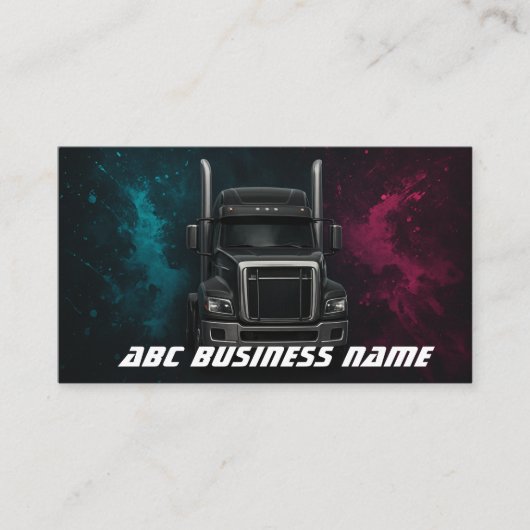 Lastkraftwagen Visitenkarte (Vorderseite)