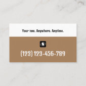 Lastkraftwagendienste | Ihr Schleppseil jederzeit  Visitenkarte (Rückseite)