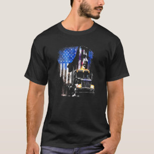 Lastkraftwagenfahrer American Big Rigs Diesel Truc T-Shirt