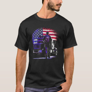 Lastkraftwagenfahrer American Big Rigs Diesel Truc T-Shirt