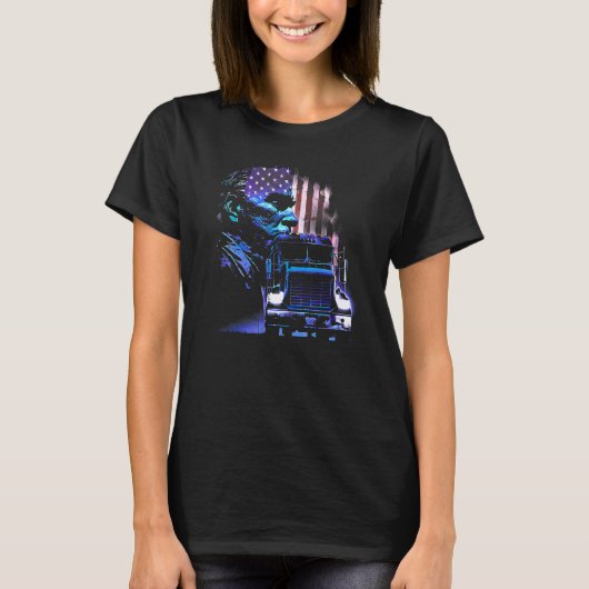 Lastkraftwagenfahrer American Big Rigs Diesel Truc T-Shirt (Vorderseite)
