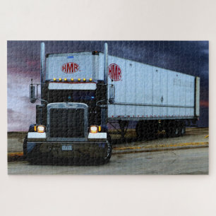 Lastwagen auf der Autobahn Puzzle