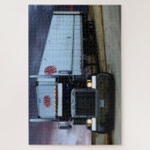 Lastwagen auf der Autobahn Puzzle (Vertikal)