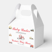 Lastwagen Baby im Bau Babydusche Geschenkschachtel (Vorderseite)