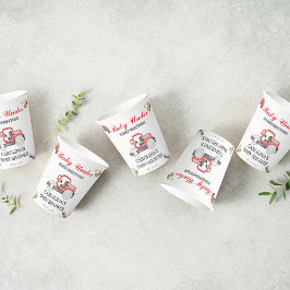 Lastwagen Baby im Bau Babydusche Pappbecher