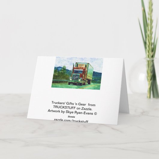 LASTWAGEN-FAHRER u. FERNLASTFAHRER erhalten wohle Karte (Rückseite)