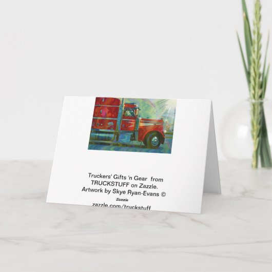 LASTWAGEN-FAHRER u. FERNLASTFAHRER erhalten wohle Karte (Rückseite)