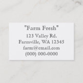 Lastwagen-Fahrt Visitenkarte (Rückseite)