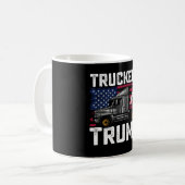 Lastwagen für die Präsidentschaftswahl von Trump V Kaffeetasse (Vorderseite Links)