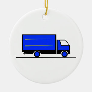 Lastwagen - Lastwagen (01) Keramik Ornament