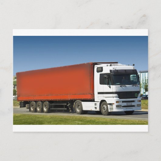 Lastwagen Postkarte (Vorderseite)