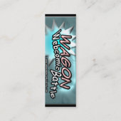 LASTWAGEN Webcomic Kampf-Karten Mini Visitenkarte (Rückseite)