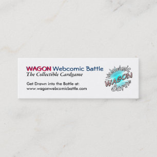 LASTWAGEN webcomic Kampf-Stock-Karten Mini Visitenkarte