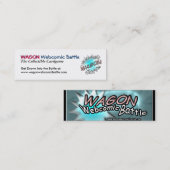 LASTWAGEN webcomic Kampf-Stock-Karten Mini Visitenkarte (Vorne/Hinten)