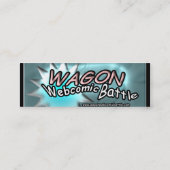 LASTWAGEN webcomic Kampf-Stock-Karten Mini Visitenkarte (Rückseite)