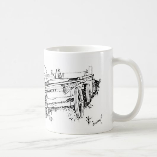 Lastwagen-Zeichnen Tasse (Rechts)