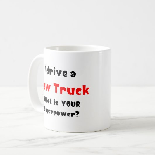 Lastwagenfahrer Kaffeetasse (Vorderseite Links)