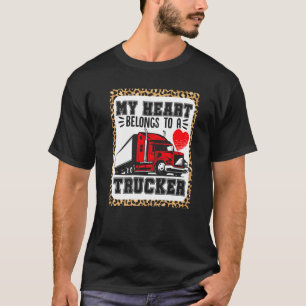 Lastwagenfahrer mein Herz gehört zu einer LKW-Ehef T-Shirt
