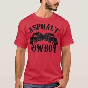 Lastwagenfahrer mit Asphaltdecke 3 T-Shirt