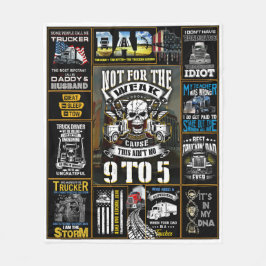 Lastwagenfahrer nicht für die schwache fleecedecke