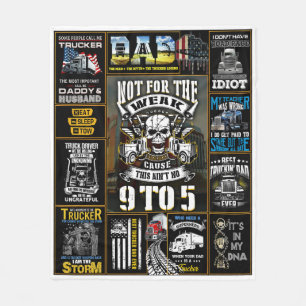 Lastwagenfahrer nicht für die schwache fleecedecke