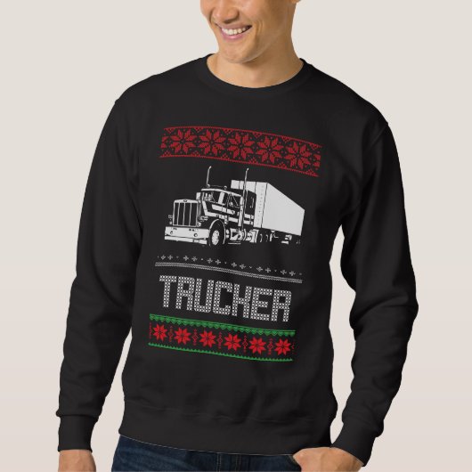 Lastwagenfahrer Weihnachten Sweatshirt (Vorderseite)