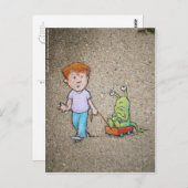 Lastwagenfahrt der sluggos postkarte (Vorne/Hinten)