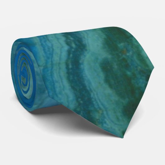 Lasurstein-Malachit Geode Krawatte (Gerollt)