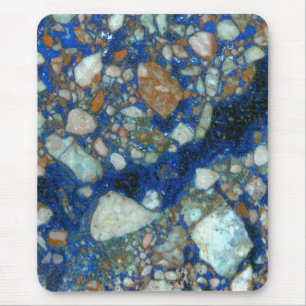 Lasurstein-MalachitBreccia Mousepad