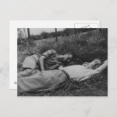 Lasziviges junges männliches Paar mit schwulenfein Postkarte (Vorne/Hinten)