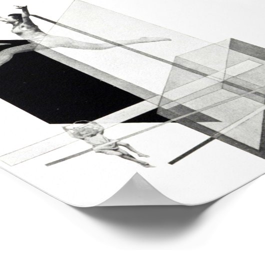 László Moholy-Nagy, Mechanische Männer, Moderne Ku Poster (Ecke)