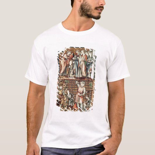 Lat 1023 f.7v David und Goliath mit Saul durch Le T-Shirt (Vorderseite)