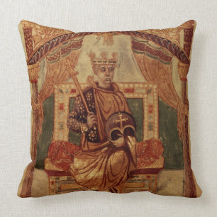 Lat 1152 f.3v Karl der Große (Carolus Magnus, Kissen