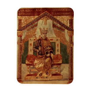 Lat 1152 f.3v Karl der Große (Carolus Magnus, Magnet