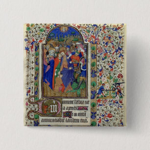 Lat 1156 f.133 der Kuss von Judas, von den Stunden Button