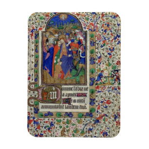 Lat 1156 f.133 der Kuss von Judas, von den Stunden Magnet